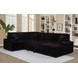 Devonshire Black 3 Piece Modular Sleeper Sectional