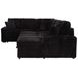 Devonshire Black 3 Piece Modular Sleeper Sectional