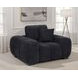 Octavia Black Upholstered Lounge Chair