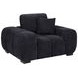 Octavia Black Upholstered Lounge Chair