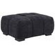 Octavia Black Rectangular Ottoman
