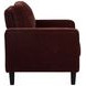Ruth Rust Red Upholstered Accent Chair