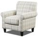 Laredo Stone Beige and Gray Performance Fabric Accent Chair