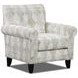 Kittery Dove Beige and White Upholstered Accent Chair