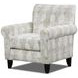 Kittery Dove Beige and White Upholstered Accent Chair