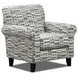 Universal Denim Cream and Gray Upholstered Accent Chair