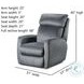Primo Cyber Space Charcoal Power Headrest Rocker Recliner with SoCozi Massage