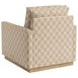 Meadow View Brown Upholstered Swivel Accent Chair by Barclay Butera