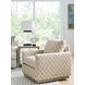 Meadow View Brown Upholstered Swivel Accent Chair by Barclay Butera