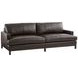 Horizon Chocolate 88" Leather Upholstered Sofa