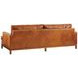 Horizon Caramel 88" Leather Upholstered Sofa