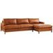 Horizon Brown Leather Upholstered LAF Sectional