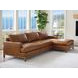 Horizon Brown Leather Upholstered LAF Sectional