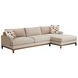 Horizon Beige 110" Upholstered LAF Sectional