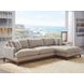 Horizon Beige 110" Upholstered LAF Sectional