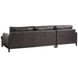 Horizon Dark Brown 110" Leather Upholstered RAF Sectional