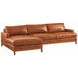 Horizon Brown Leather Upholstered RAF Sectional