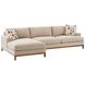 Horizon Beige 110" Upholstered RAF Sectional