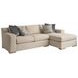 Shaws Cove Brown 2 Piece Modular Sectional with Pillows by Barclay Butera