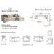 Shaws Cove Brown 2 Piece Modular Sectional with Pillows by Barclay Butera