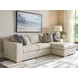 Shaws Cove Brown 2 Piece Modular Sectional with Pillows by Barclay Butera
