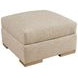 Shaws Cove Beige Upholstered Square Bumper Ottoman by Barclay Butera
