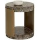 Gardiner Dark Emperador Outdoor Round End Table