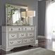 Abbey Park Antique White and Weathered Brown 7 Drawer Dresser with Mirror