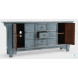 Crafton Blue 3 Drawer Sideboard