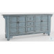 Crafton Blue 3 Drawer Sideboard
