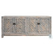 Antigua Distressed Blue 4 Drawer Sideboard
