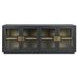 Larson Carbon Black 4 Glass Door Buffet