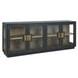 Larson Carbon Black 4 Glass Door Buffet