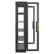Larson Carbon Black 2 Glass Door Display Cabinet
