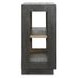 Larson Carbon Black 2 Glass Door Accent Cabinet