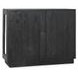 Larson Carbon Black 2 Glass Door Accent Cabinet