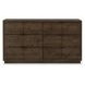 Santa Clara Toasted Brown 6 Drawer Dresser