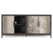 Lisbon Weathered Black and Travertine 4 Door Buffet