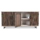 Anton Beige and Natural 4 Door Accent Cabinet