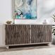 Anton Beige and Natural 4 Door Accent Cabinet