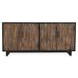 Anton Black and Natural 4 Door Accent Cabinet