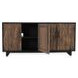 Anton Black and Natural 4 Door Accent Cabinet
