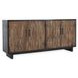 Anton Black and Natural 4 Door Accent Cabinet