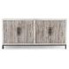Lisbon Timeworn Cream and Travertine 4 Door Buffet