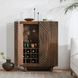 Holmes Artisan Brown 2 Door Bar Cabinet