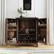 Vivienne Bark Brown 2 Door Bar Cabinet