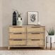 Jensen Meadow Taupe 6 Drawer Dresser