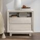 Reece Seashell White 2 Drawer Nightstand