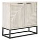 Flint Coastal White 2 Door Accent Cabinet