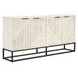 Flint Coastal White 4 Door Buffet